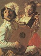 Hendrick Terbrugghen The Duet-l oil painting picture wholesale